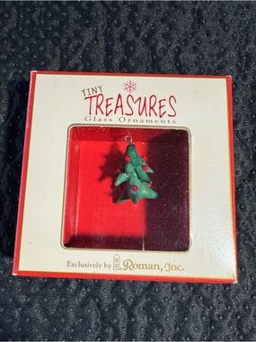 VINTAGE- Roman Inc. Czech Glass Ornament - Christmas Tree